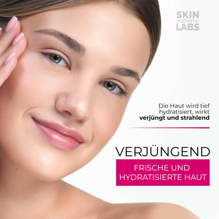 250 ml Hyaluronic Acid Serum Concentrate TEST WINNER • 5x Hyaluronic Acid • Clinic Size • Anti Aging Gel with Vitamin C Pro • Clear Skin Complex • Hypoallergenic • Made in Germany