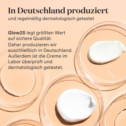 Glow25® Collagen Booster Cream [50 ml] | Face Cream | with Hyaluronic Acid and Vitamin C | Certified Quality