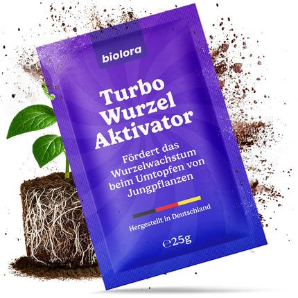 BIOLORA® 25g Turbo Root Activator - Strong root formation for cuttings and young plants - Indoor &amp; Outdoor