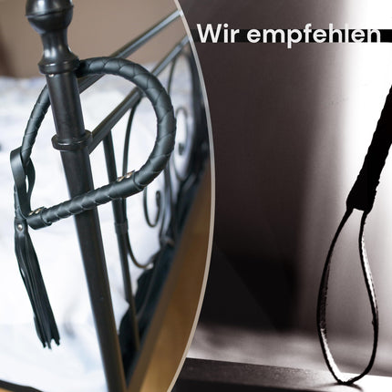 Exotic Whip Whip for Slaves 85cm Faux Leather Sex Whip for Women BDSM Whip Flogger for Sex Sadomaso Sex Toy for Couples Durable ABS Handle Whips Erotic Play FOPS B21-6