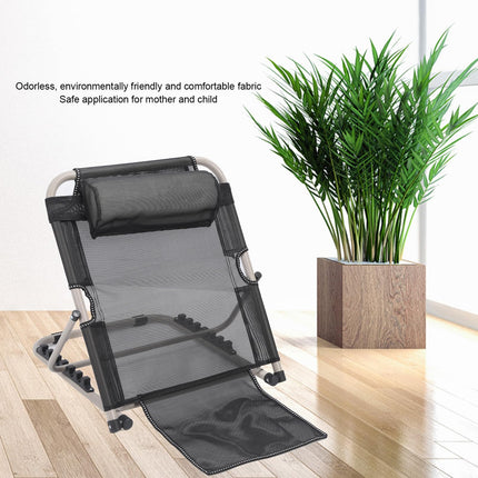 ZJchao Adjustable Lifting Bed Backrest, 6 Gears Adjustable Lifting Bed Backrest Foldable Bed Backrest with Pillow Book Pillow Reading Pillow Seating Aid for Seniors Patient Care
