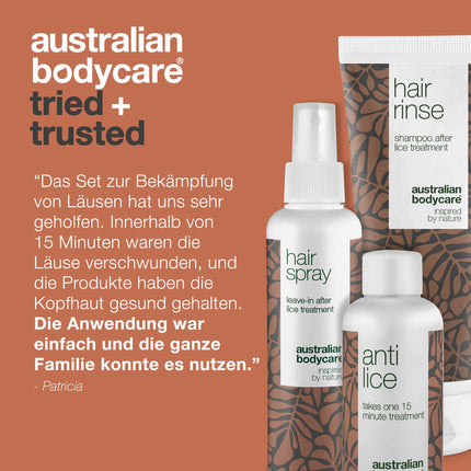 Head Lice Kit with Tea Tree Oil - Ultimate solution against lice and nit infestation with hair conditioner, hairspray and anti-lice treatment - Suitable for all hair types