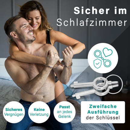KS-11 Police handcuffs for bondage with key - Security equipment in authority quality - Professional SM sex toy for couples - sex handcuff - robust, stable handcuffs made of steel at a TOP PRICE