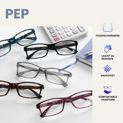 The Reading Glasses Company Black Readers Designer Style Men Women UVR092BK +1.00