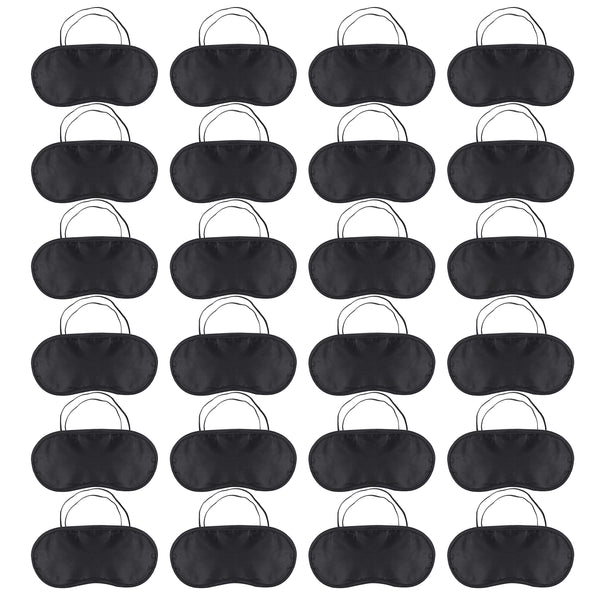 24 Pack Sleep Mask for Side Sleepers, Ultra-Soft Eye Mask Sleep Masks, Light-Blocking Blindfold for Sleeping with Adjustable Strap for Men, Women, Kids