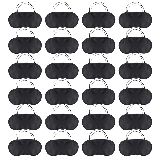 24 Pack Sleep Mask for Side Sleepers, Ultra-Soft Eye Mask Sleep Masks, Light-Blocking Blindfold for Sleeping with Adjustable Strap for Men, Women, Kids
