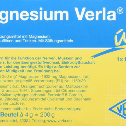 Magnesium Verla Granules 300 mg orange, 50 pieces (1 pack)