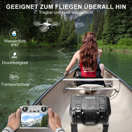 LEKUFEE Waterproof Case for DJI Mini 4 Pro/DJI Mini 3/ DJI Mini 3 Pro and DJI Mini 3 Accessories (Case only)