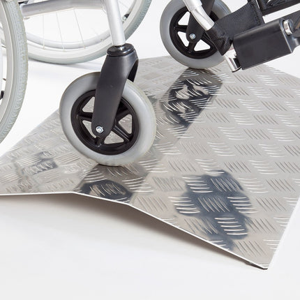 The Ramp People Bridge Threshold Ramp for Wheelchairs 4cm-10cm High, Threshold Bridge, Bridge Ramp, Wheelchair Ramp Made of Aluminum (4cm)