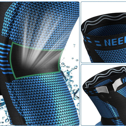 NEENCA Knee Support, Compressed Knee Brace with Patella Gel Pads &amp; Spring Side Stabilizers, Medical Knee Protector for Running, Meniscus Tear, Arthritis, Joint Pain Relief, ACL, Recovery
