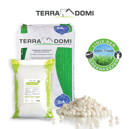 Turbo Fast Green 25kg Lawn Fertilizer Spring and Summer | N26 Nitrogen Fertilizer | Ideal for Heat Stress | Healthy, Green Lawn Thanks to Growth Booster | Fertilizer for Lawns, Flowers, Fruit &amp; Vegetables