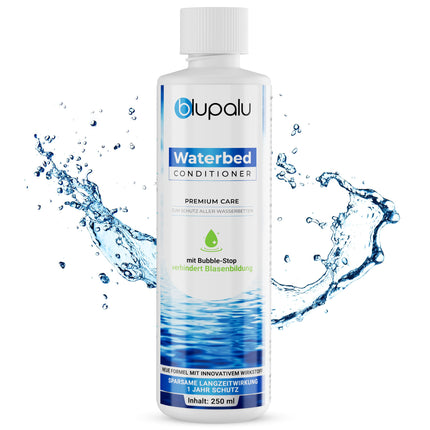 blupalu Waterbed Conditioner Premium Care – 8x 250ml – Waterbed conditioner against odors &amp; algae, care for all water mattresses &amp; systems from all well-known manufacturers