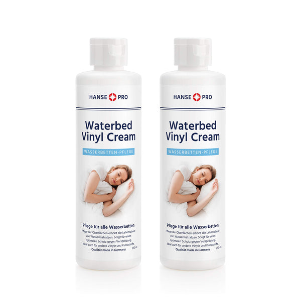Hanse Pro Waterbed Vinyl Cream (2 x 250 ml) | Waterbed Care | Waterbed Accessories | Suitable for all waterbeds