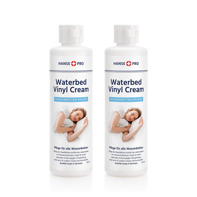 Hanse Pro Waterbed Vinyl Cream (2 x 250 ml) | Waterbed Care | Waterbed Accessories | Suitable for all waterbeds