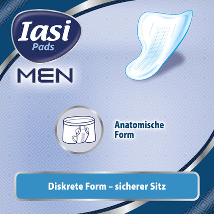 IASI Men Super Level 3, pads for mild to moderate urinary leakage in men, 10 pieces
