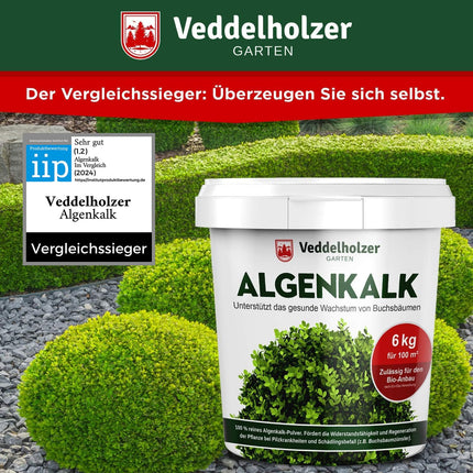 THE WINNER 09/2020 Veddelholzer 6kg organic algae lime 100% pure powder from seaweed strengthens resistance &amp; regeneration of the boxwood against the boxwood moth Boxwood fertilizer Natural fertilizer Spray