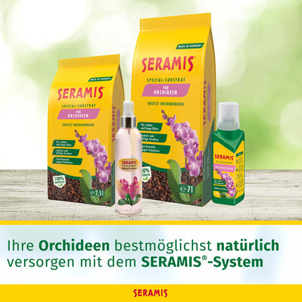Seramis Vital Food for Orchids, 200 ml – Fertilizer for optimal growth of orchids, liquid fertilizer with practical dosing aid 4.5 x 4.5 x 17.6 cm, yellow