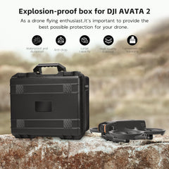 REYGEAK Drone Case for DJI Avata 2 I Compact I Two-Layer I Waterproof - Carrying Case for DJI Avata 2 Fly More Combo Kit, Drone Case Bag Accessories for Car and Backpacking