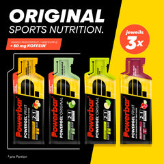 Powerbar - PowerGel Multiflavour Box - 12x41g - High Carb Energy Gels - 2:1 Carbohydrate Ratio - Sodium