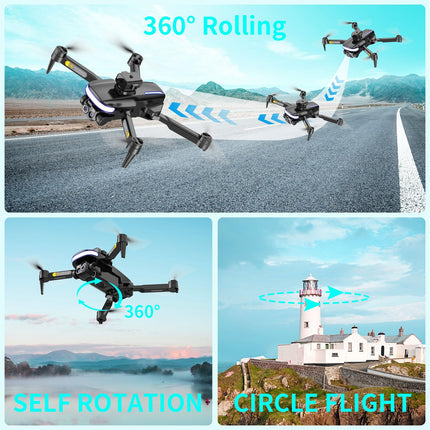 OBEST Mini Drone with 4K Camera, RC Foldable WIFI Drone, 2 Batteries, 360° Obstacle Avoidance, Automatic Return, Headless Mode, RC Quadcopter, Kids Adults Toys and Gifts