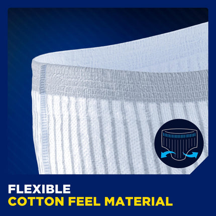 TENA MEN Active fit Pants Plus - 40 pieces in a monthly pack (4 x 10) - Disposable pants for men - for moderate to heavy urine loss - Size L