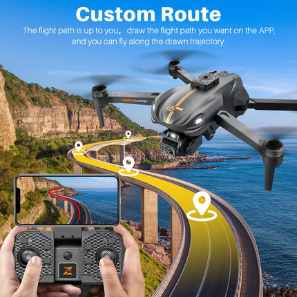 Drone with Camera for Adults, 1080P HD FPV Camera, Drone for Beginners with Altitude Hold, One Key Landing, 4 Way Obstacle Avoidance, Speed ​​Adjustment, Headless Mode, 3D Flips