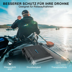 LEKUFEE Waterproof Carrying Case for DJI Air 3S/DJI Air 3 Fly More Combo/DJI RC N3/N2/DJI RC Pro/DJI RC 2 Remote Controller and DJI Air 3S Drone Accessories (Case Only)