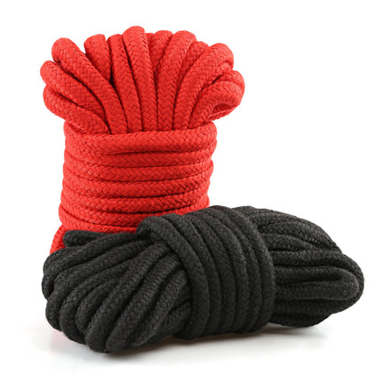 LIHAO 2 x 10 m bondage rope bondage ropes BDSM black red