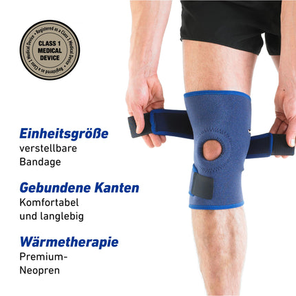 Neo-G Knee Support with Open Patella - Effective support for knee pain, arthritis, meniscus injuries &amp; runner's knee - Adjustable knee support for men and women, ideal for osteoarthritis
