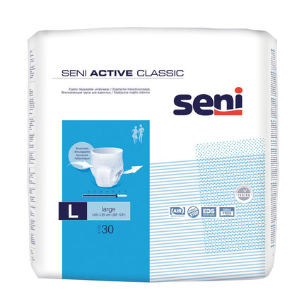 Seni 14743 Active Classic Pants Large with 5.5 drops waist circumference 100 to 135 cm, 30 pieces