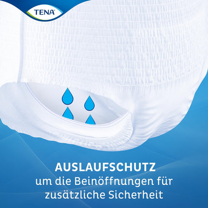 TENA Pants Plus - 56 Pants in a Monthly Pack (4 x 14 Pieces) - Disposable Pants for Women and Men - Breathable Unisex Incontinence Briefs - for Bladder Weakness and Urinary Incontinence - White, Size L