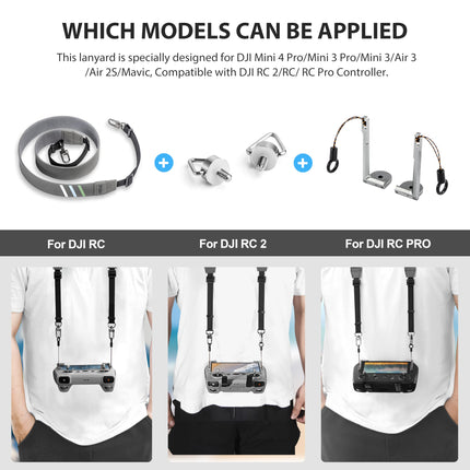 STARTRC Strap for RC 2/RC/RC Pro Controller Neck Strap Carrying Belt for DJI Mini 4 Pro/Mini 3 Pro/Mavic 3/Mini 3/Air 3S Drone Remote Controller Lanyard Accessories