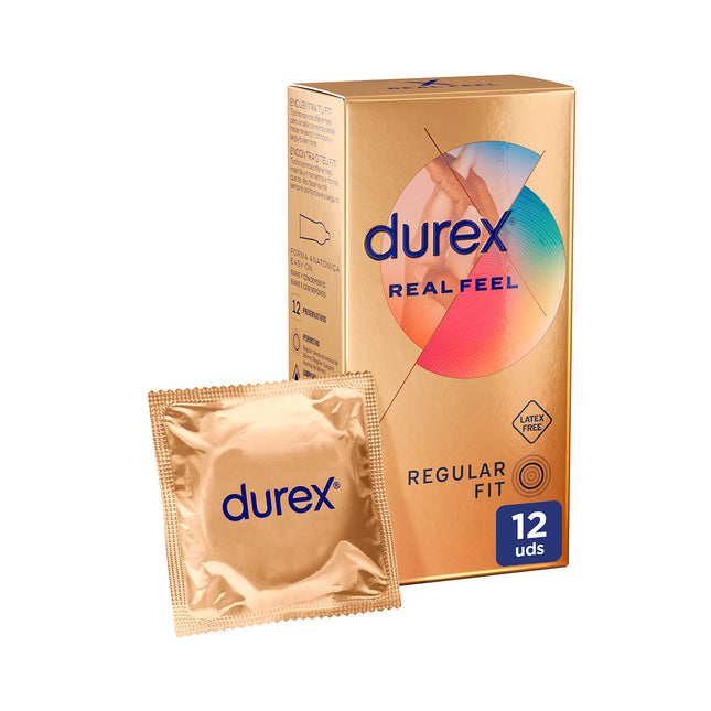 Durex FEEL REAL SENSITIVE 12 pieces, Transparent, One size