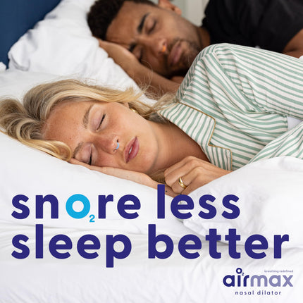 Airmax nasal dilator - snore stopper - 76% more air through the nose - anti-snoring nasal dilator - breathe better - sleep better - free nasal breathing - airflow dilator - two pieces small blue