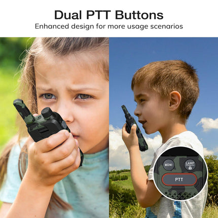 BAOFENG GT-18 Walkie Talkie PMR446 License-Free Two-Way Radio for Adults and Children, Rechargeable Walkie Talkie 1500mAh Battery, Dual PTT, 16 Channels, Scan, Flashlight for Camping and Hiking, Pack of 3