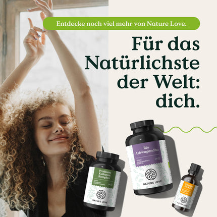 NATURE LOVE® Vitamin B Complex – High Dose: With 500 µg Vitamin B12 – 180 Capsules (6 months) – all 8 B vitamins (B1, B2, B3, B5, B6, B7, B9, B12) – vegan, laboratory-tested and produced in Germany