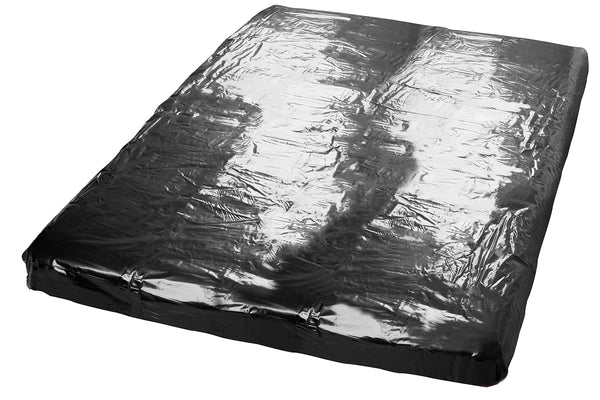 Fetish Collection Vinyl Sheet - shiny vinyl bed sheet for women and men, wet look, wet games in bed, couple toy