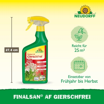 Neudorff Finalsan AF GierschFrei – Fast-acting weed killer against ground elder and horsetail. Effective right down to the roots, 750 ml