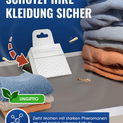 PIC Clothes Moth Trap Moth Protection for Wardrobe, 8 Pieces Moth Trap for Clothes Moths, Clothes Moth Control, Suitable for the Wardrobe and Other Storage of Clothes Against Moths