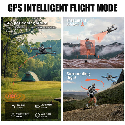 OBEST GPS Drone with 4K Professional Camera, Remote Control with UHD Screen, 2 Batteries, 40 Minutes Flight Time, 5G FPV Transmission, RC Quadcopter for Adults, SD Card