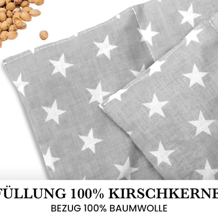 Cherry stone pillow microwave 55x20 cm - grain pillow neck shoulder - heat pad microwave - neck warmer - cherry stone pillow large - grain pillow microwave