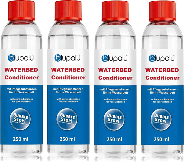 blupalu Waterbed Conditioner 4x 250ml with Bubble Stop