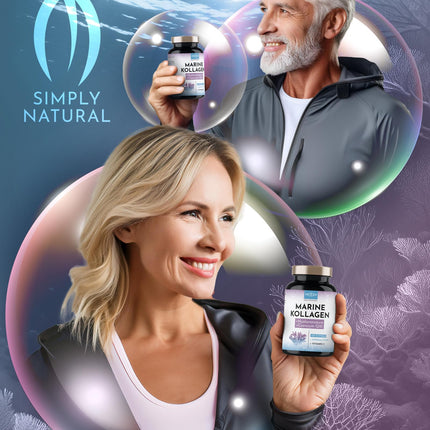 Premium Marine Collagen Combo 1000mg + Q10, hyaluronic acid, copper, manganese, vitamins C, zinc, and biotin contribute to the maintenance of normal skin and hair; Made in Austria by VROODY - test result: VERY GOOD!