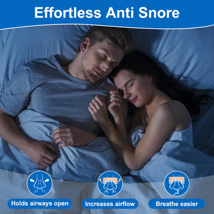 Snore Stopper Nasal Strips Snoring - 120 Nasal Strips Breathe Better Nose Strips, Nose Strips Anti-Snoring for Sleeping and Sports