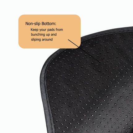 RIQINXIN Waterproof Seat Pad for Incontinence Washable Incontinence Seat Cover Reusable Pad for Sofa Bed Pads 54x56cm Black