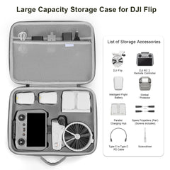 Uvafly Flip Bag, Portable Storage Bag, Travel Protective Case for DJI Flip Fly More Combo Drone and RC 2 Remote Controller Accessories