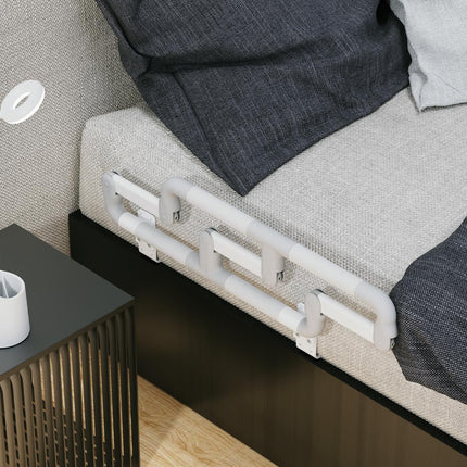 Heuffe bed rail fall protection for seniors, foldable bed handle, standing aid for older adults, safety bed railing, fall protection guard rail for nursing bed disabled