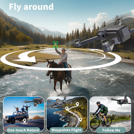TTROARDS 36 Drone with 4K Camera, GPS Brushless Motors Drones with Camera for Adults, 5G WiFi Transmission, RC Drones Intelligent Return Follow Me APP Control Under 249g C0 Insertable SD Card