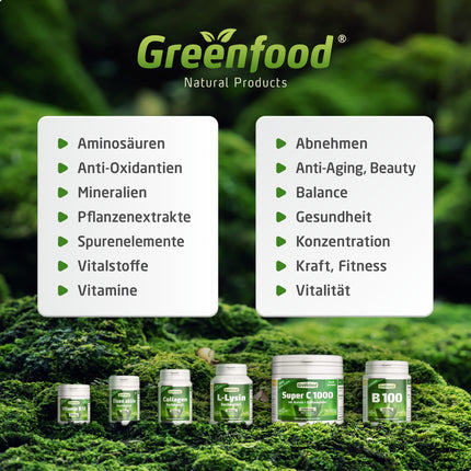 Ginkgo Biloba, high-dose, 400 mg - 120 capsules, vegan. Pure leaf extract with vitamin B5 - supports cognitive function. No artificial additives, laboratory-tested. From Greenfood.
