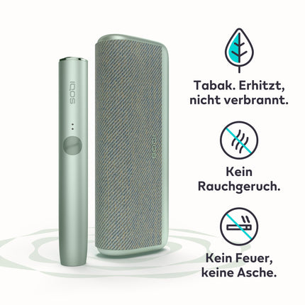 IQOS ILUMA PRIME Kit Jade Green - Tobacco Heater – (available in 2 colors) - for TEREA Tobacco Sticks - our best alternative to cigarettes